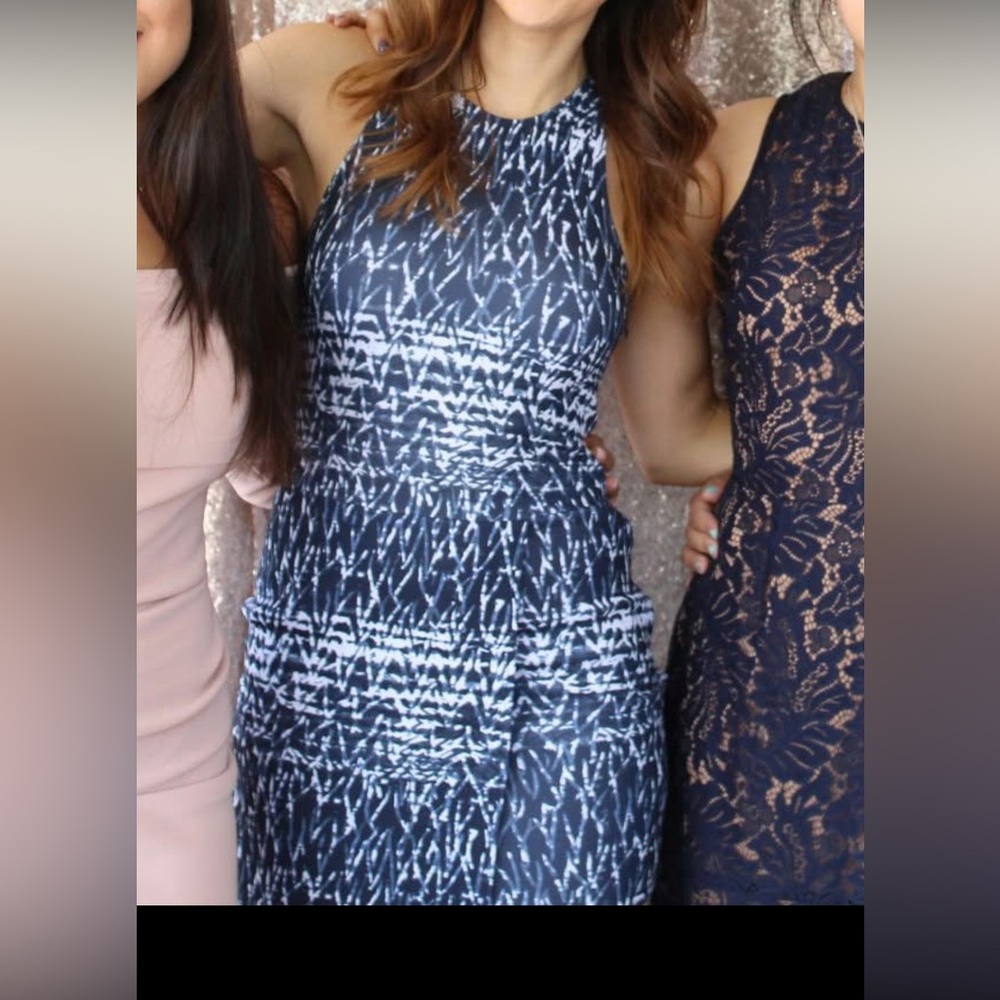 Abercrombie & Fitch Navy and White Dress